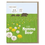 Greeting Cards - Mother's Day Momma Bear Dandelions Mother's Day
