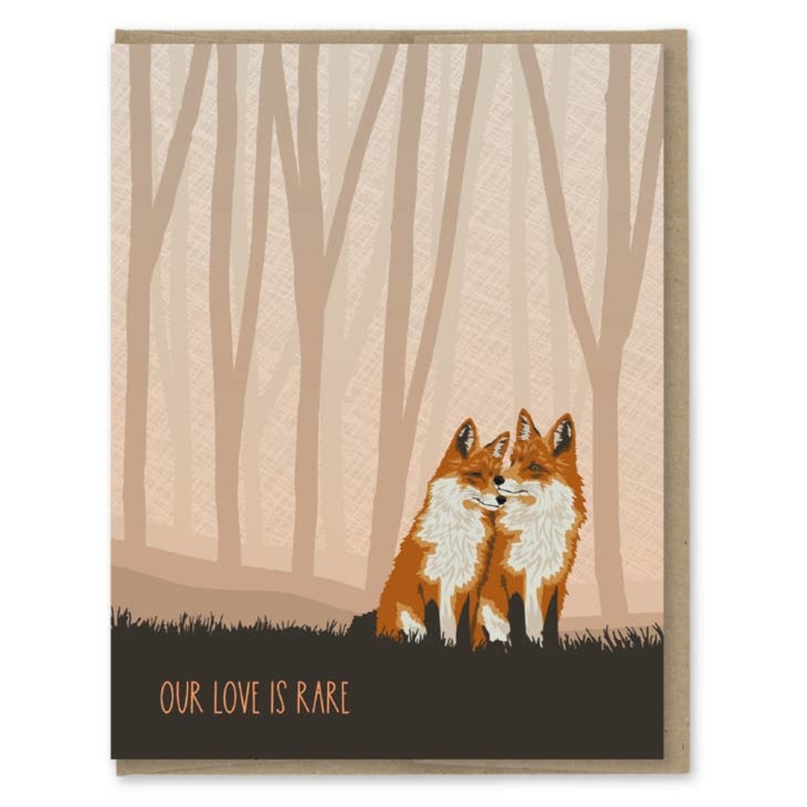 Greeting Cards - Love Foxes Rare Love