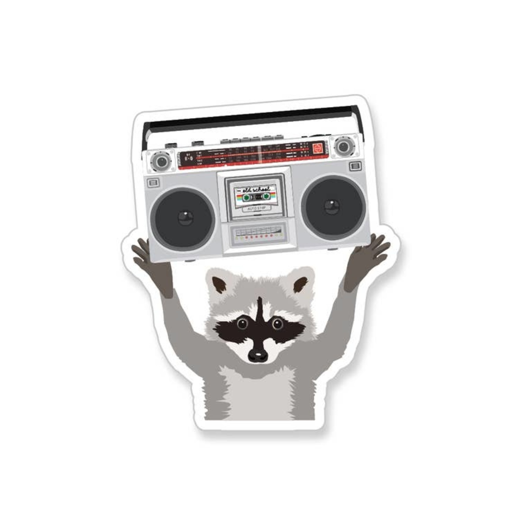 Stickers Boombox Raccoon Sticker