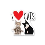 Stickers I Love Cats Sticker