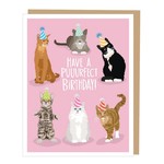 Greeting Cards - Birthday Puurfect Cats Birthday