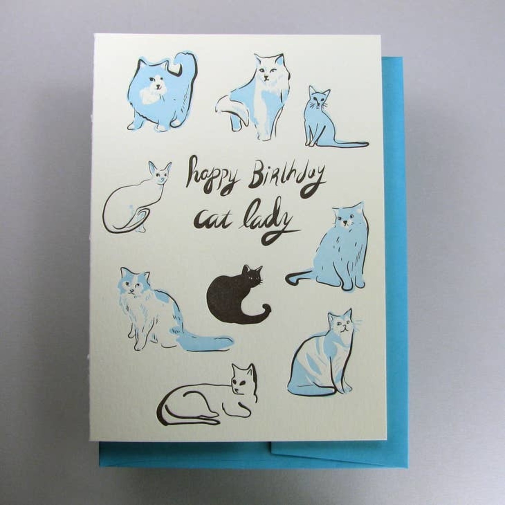 Greeting Cards - Birthday Cat Lady Birthday