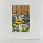 Greeting Cards - General Sasquatch & Friend Roasting Marshmallows