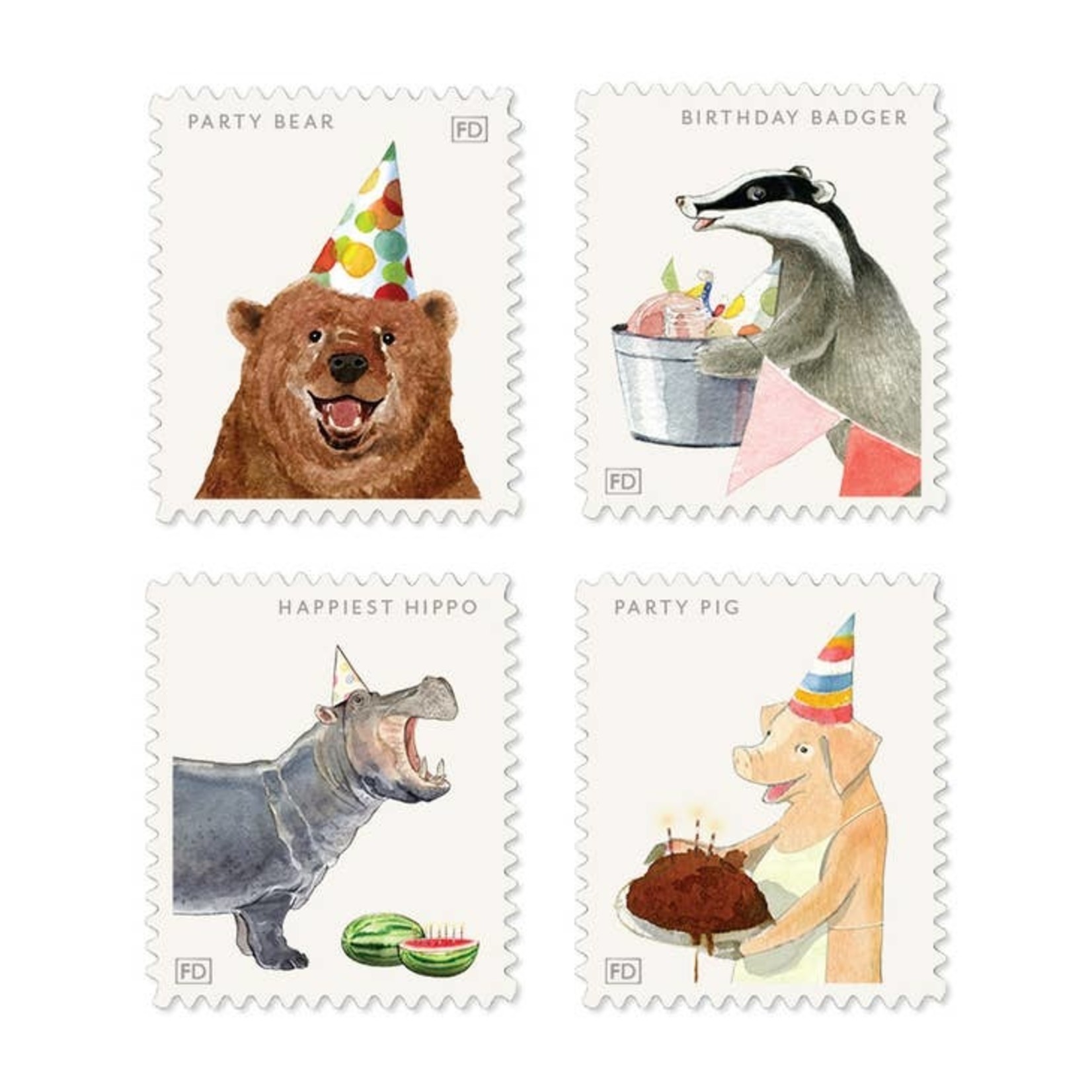Stickers Birthday Forest Friends Stamps