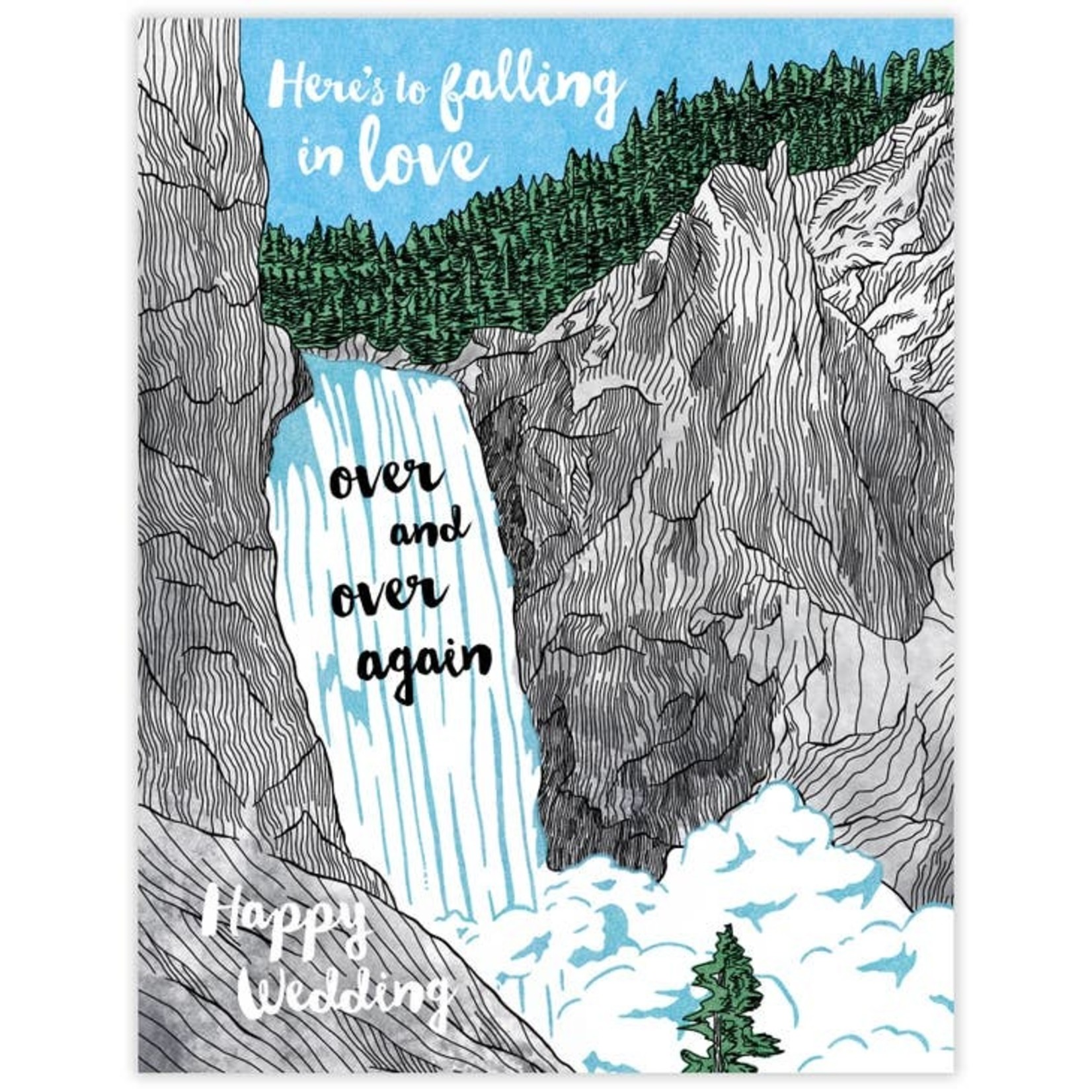 Greeting Cards - Wedding Falling In Love Wedding