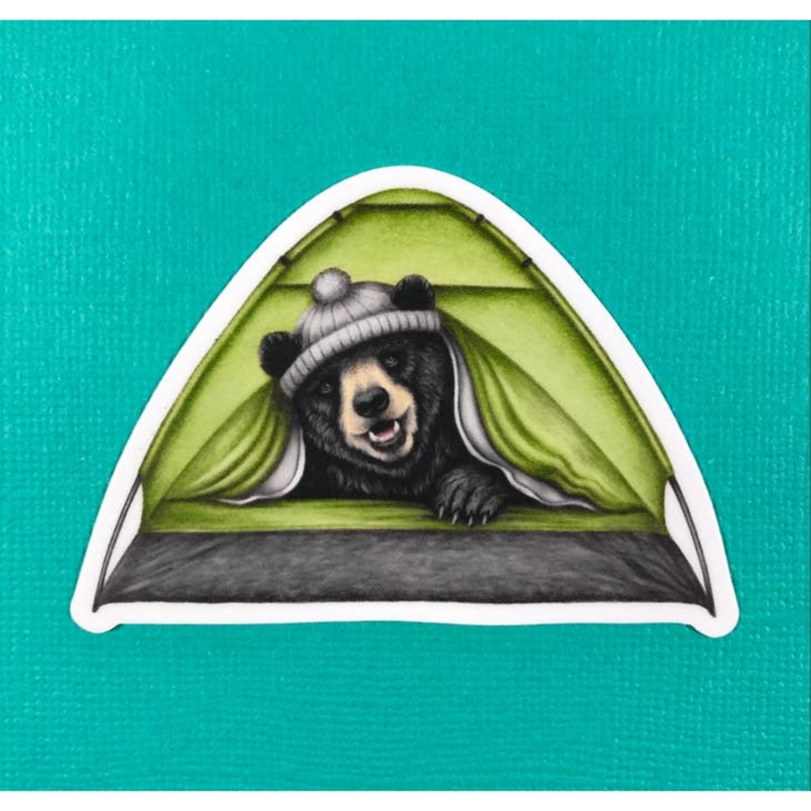 Stickers Camping Tent Bear