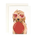 Greeting Cards - Birthday Balloon Shades Dog