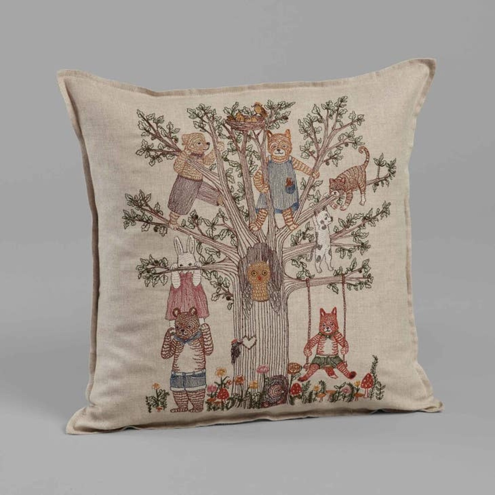 Pillows - Embroidered Tree Of Fun Pillow