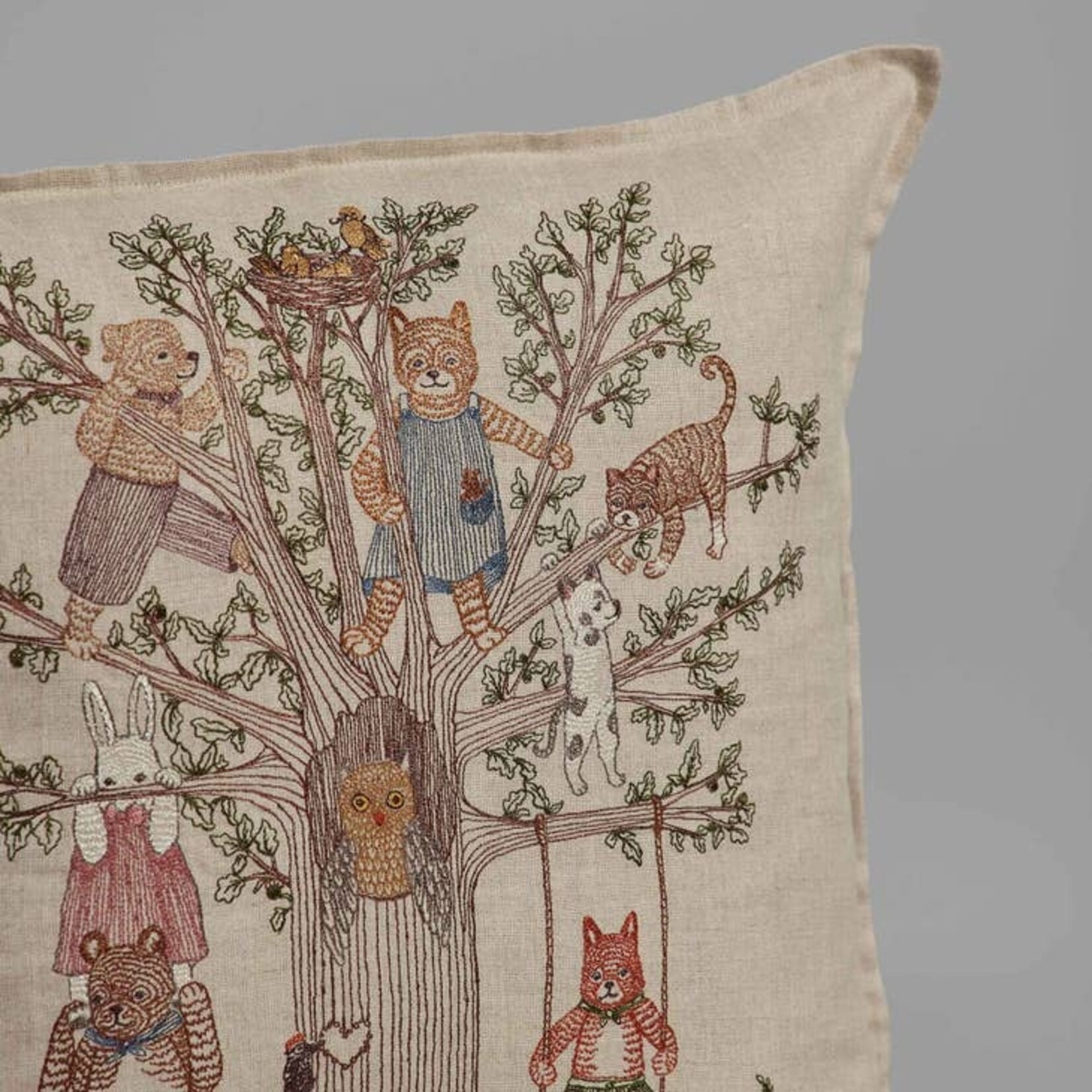 Pillows - Embroidered Tree Of Fun Pillow