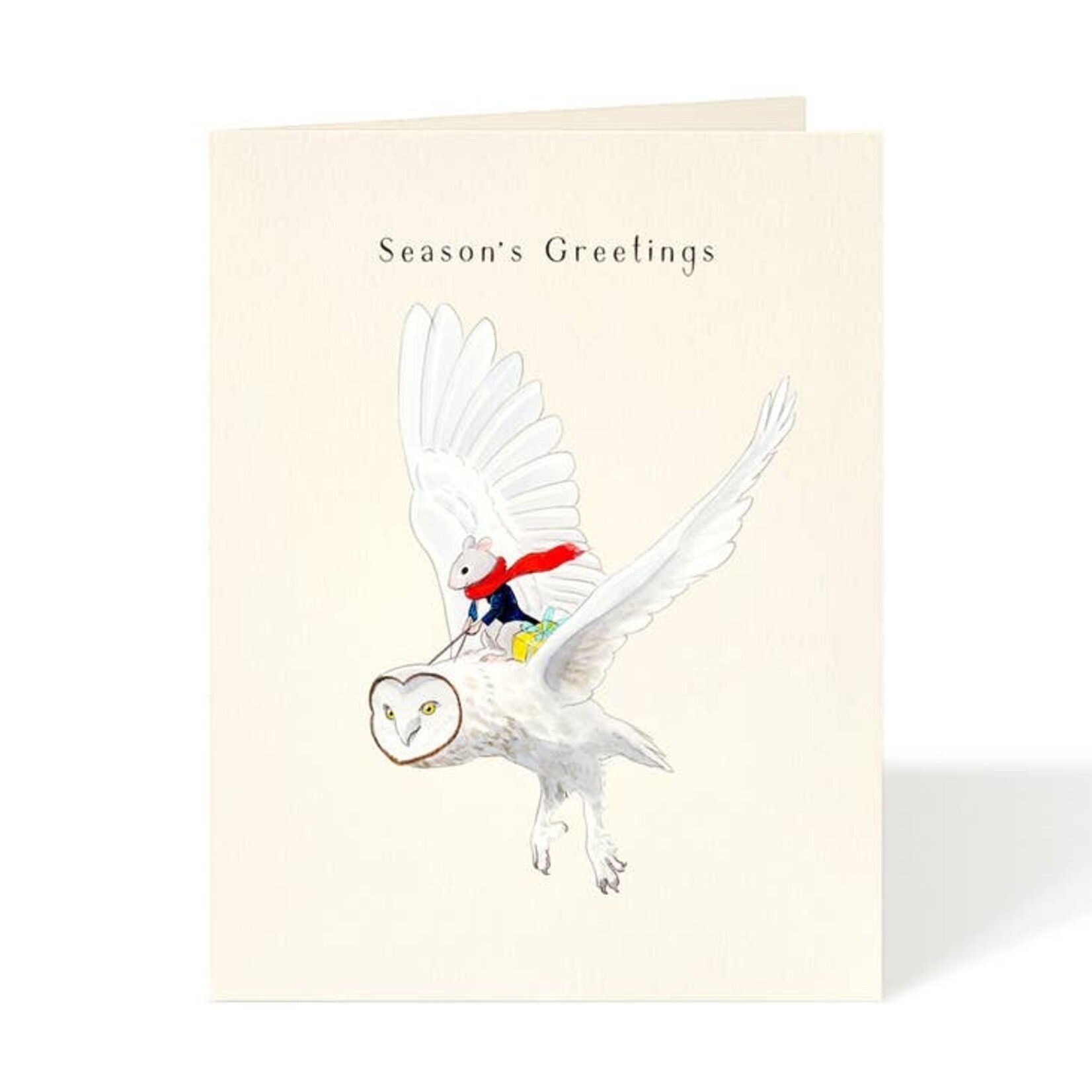 Greeting Cards - Christmas Owl Express Holiday