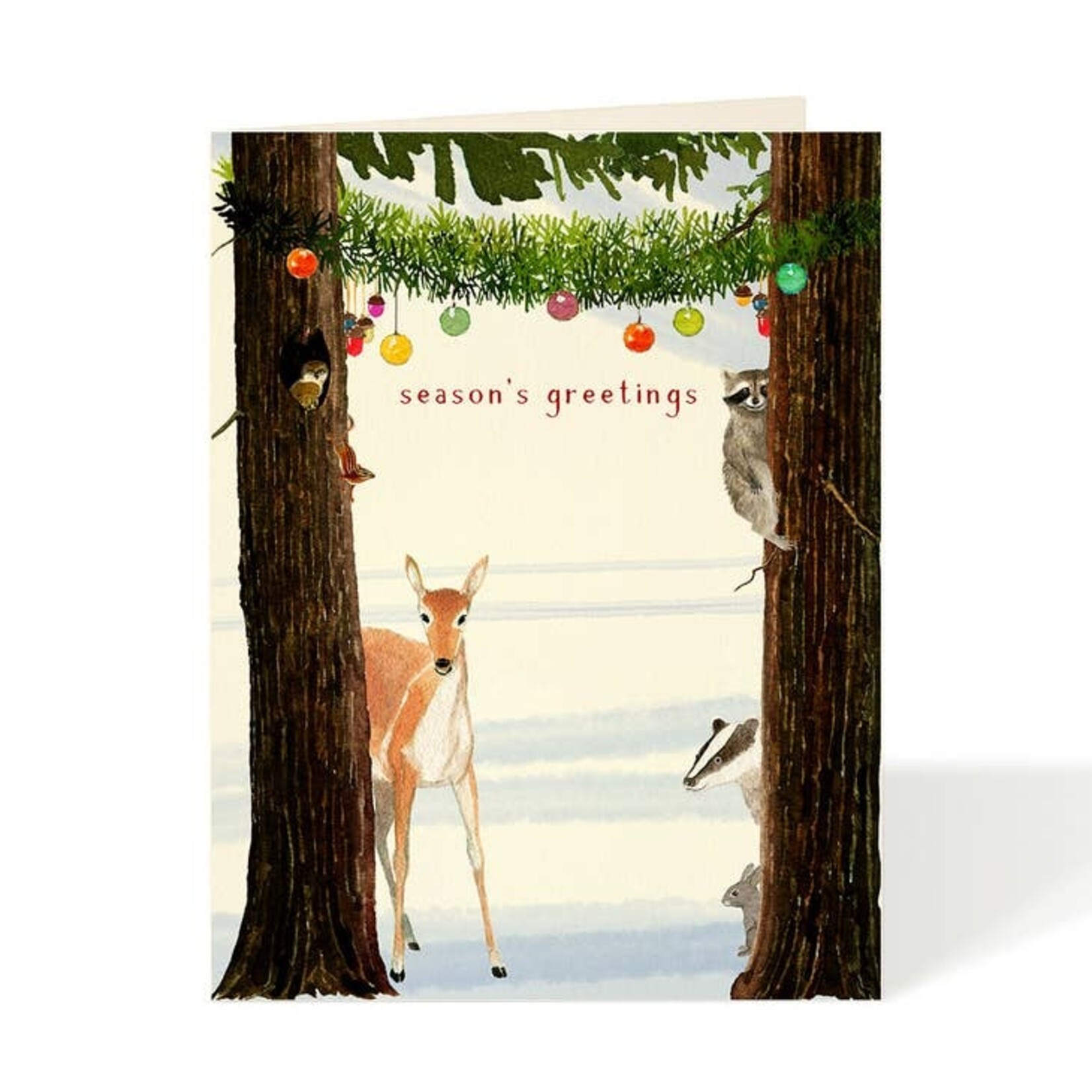 Greeting Cards - Christmas Woodland Greetings Holiday