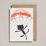 Greeting Cards - Birthday Rascals Parachute Cat