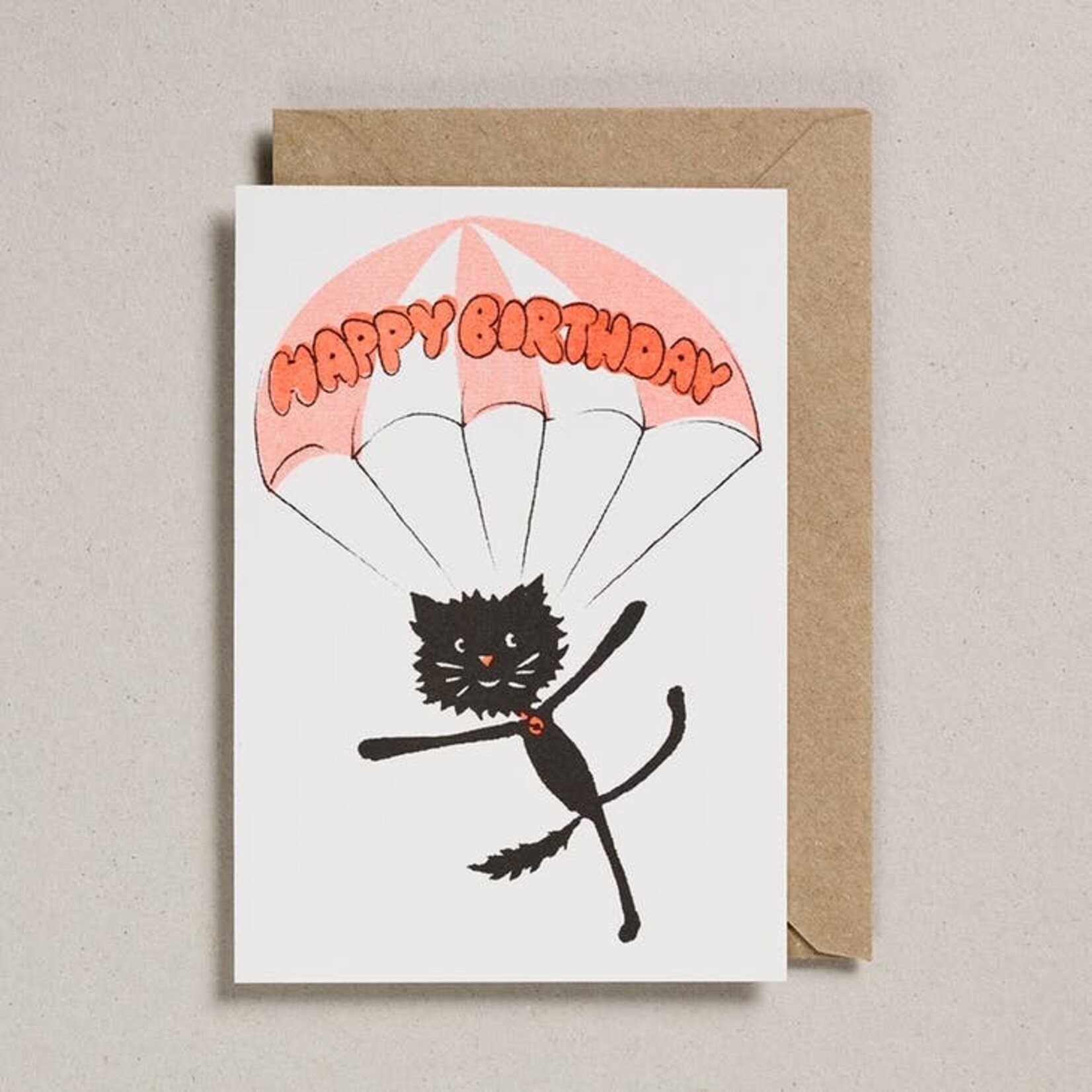 Greeting Cards - Birthday Rascals Parachute Cat Birthday