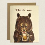 Greeting Cards - Thank You Beer Bear Thank You