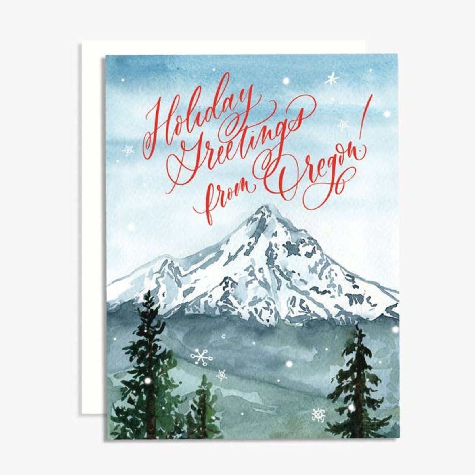 Greeting Cards - Boxed Holiday Greetings From Oregon Box of 5