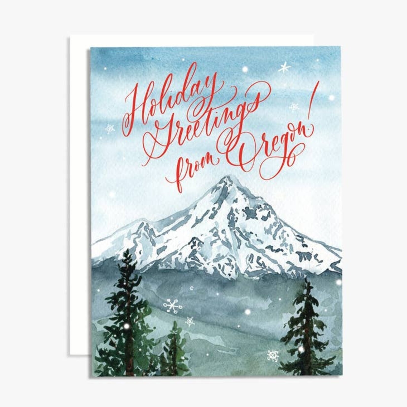 Greeting Cards - Christmas Holiday Greetings From Oregon