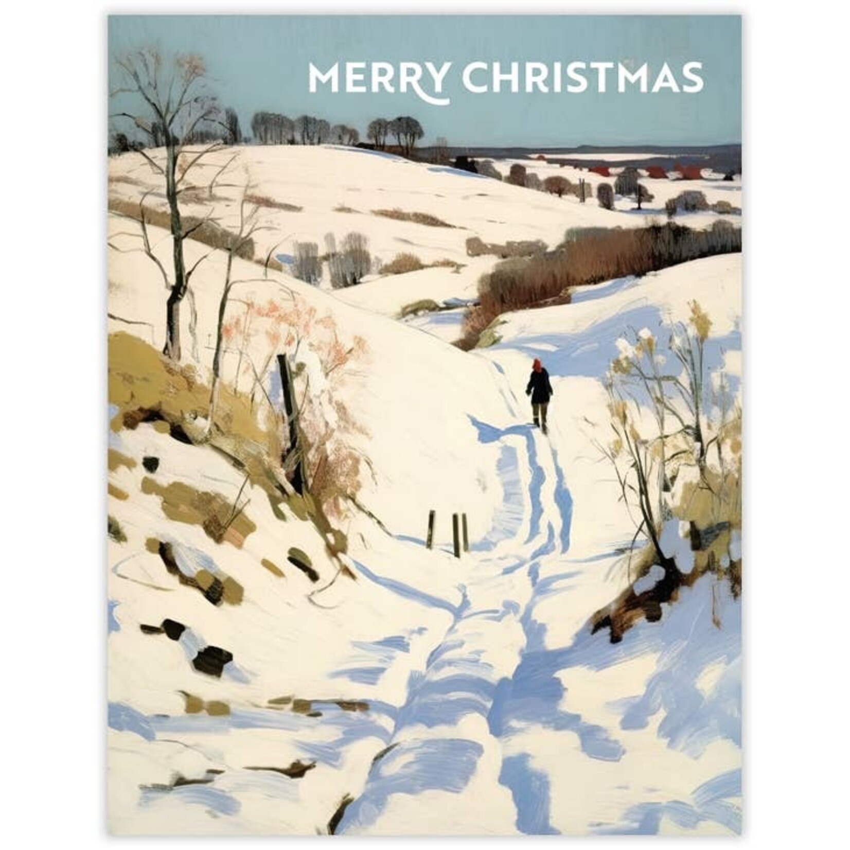Greeting Cards - Christmas Snow Day Walk