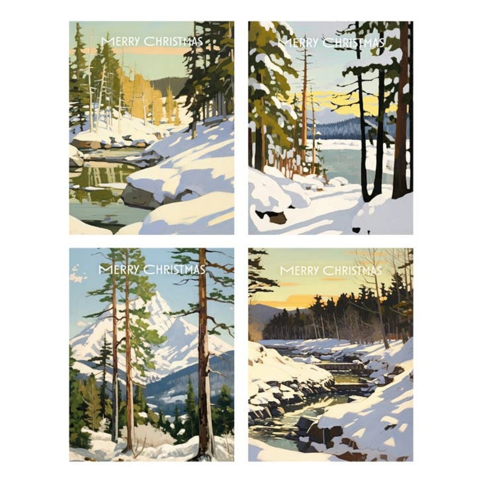 Greeting Cards - Boxed Winter Landscapes Box of 8