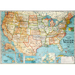 Gift Wrap USA Map Wrap