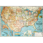 Posters USA Map Wrap