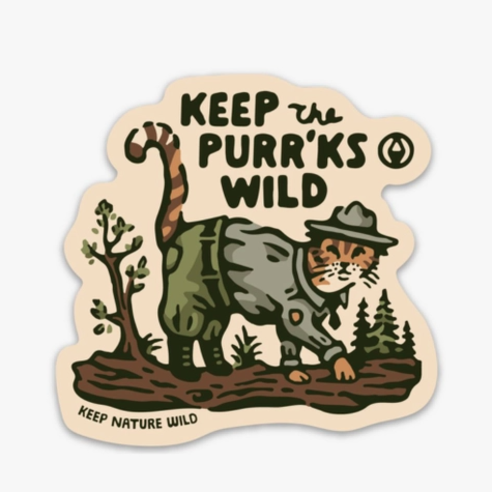 Stickers Cat Keep The Purrks Wild Sticker