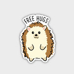 Stickers Free Hugs Hedgehog