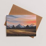 Greeting Cards - Local Gilmore Three Sisters Sunset Card