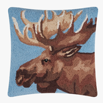 Pillows - Hooked Moose Portrait Pillow