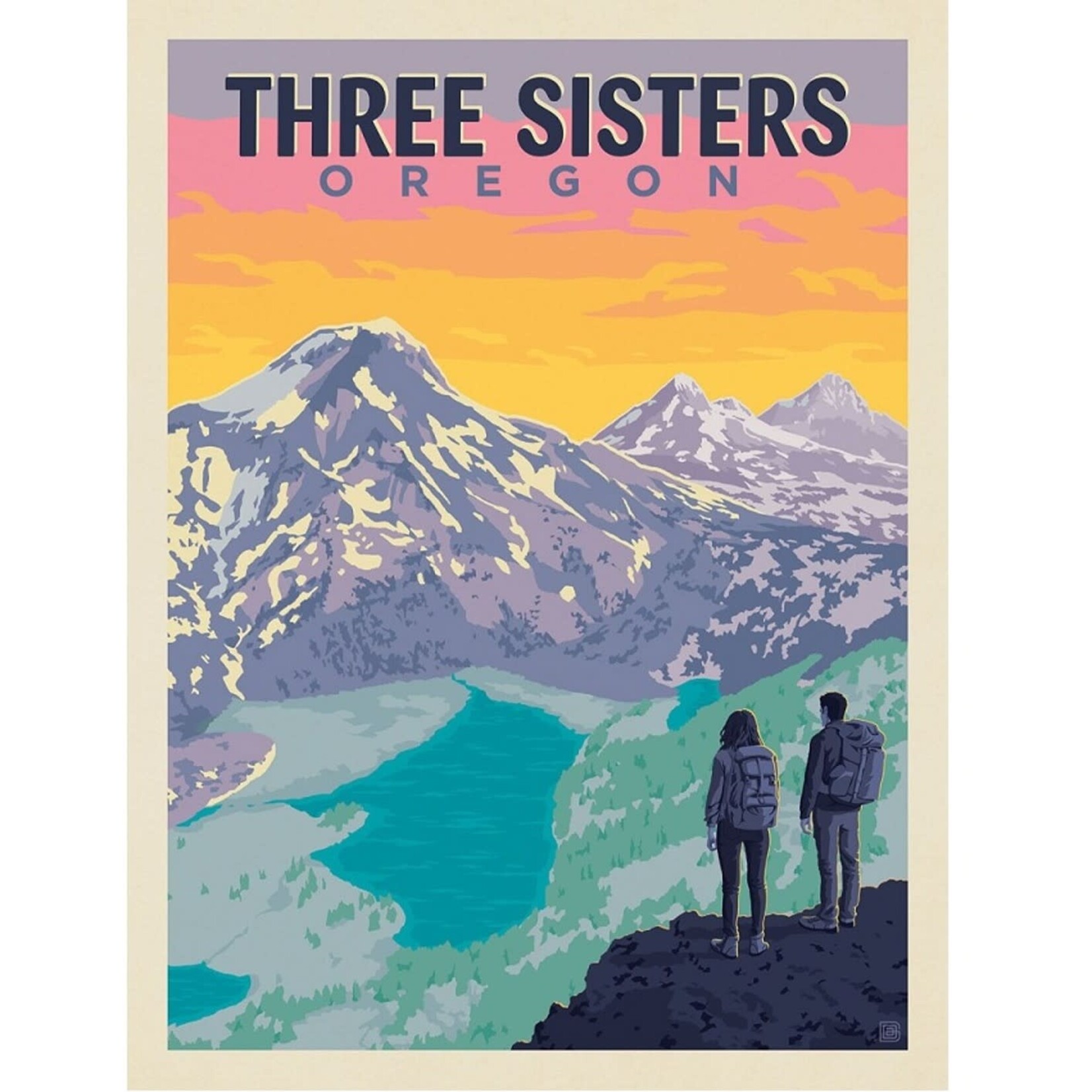 Prints Three Sisters Oregon 11x14