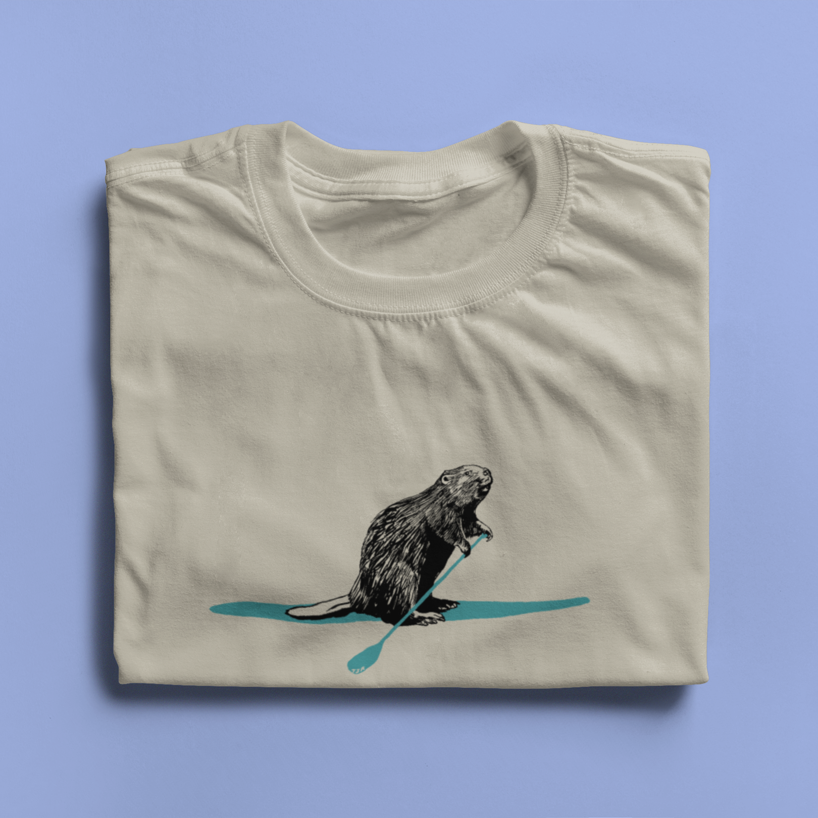 T-Shirts Born To Paddle Beaver Unisex Tee FINAL SALE