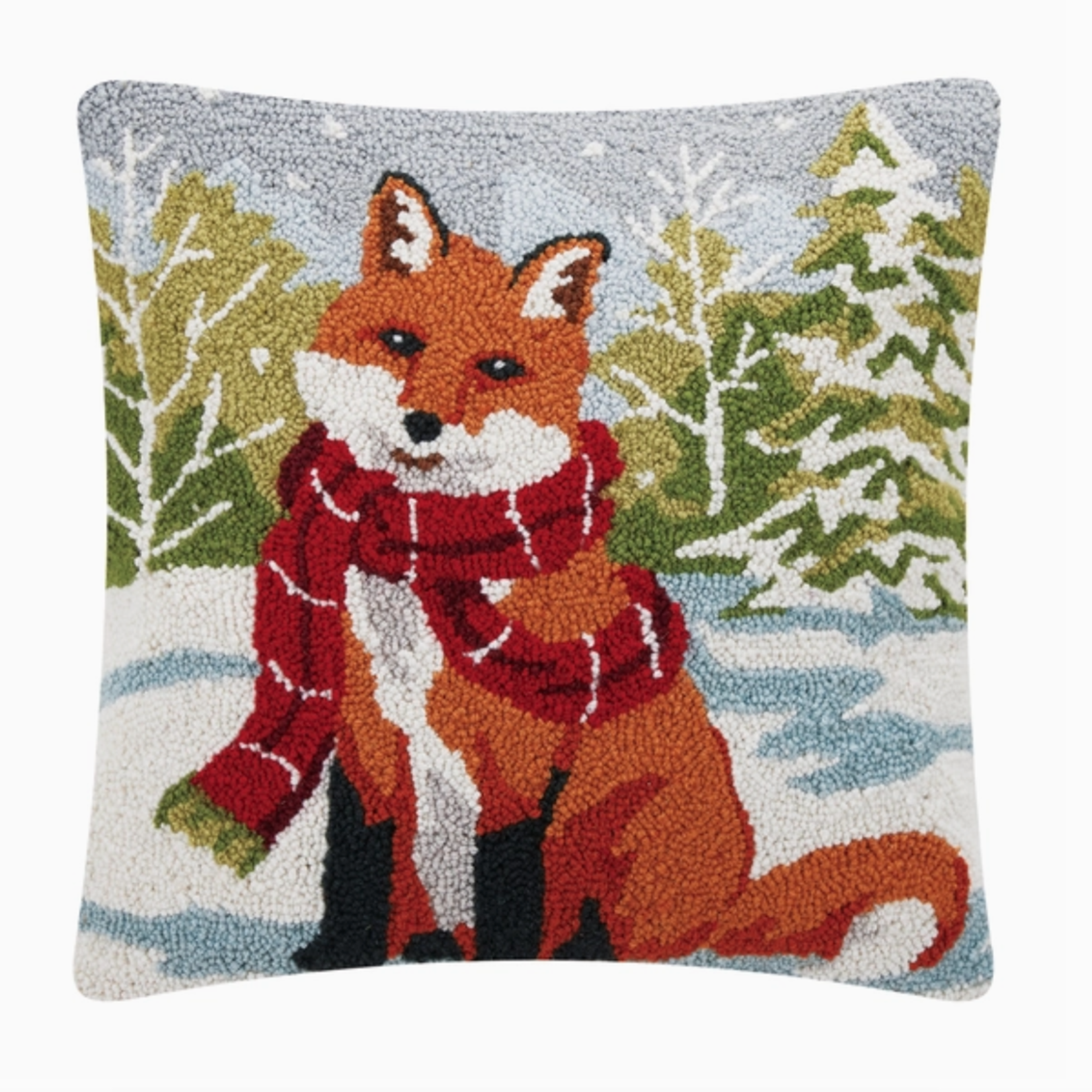Pillows - Hooked Snowfall Fox Pillow
