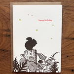 Greeting Cards - Birthday Squirrel Happy Birthday