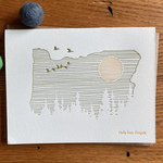 Greeting Cards - Local Hello From Oregon