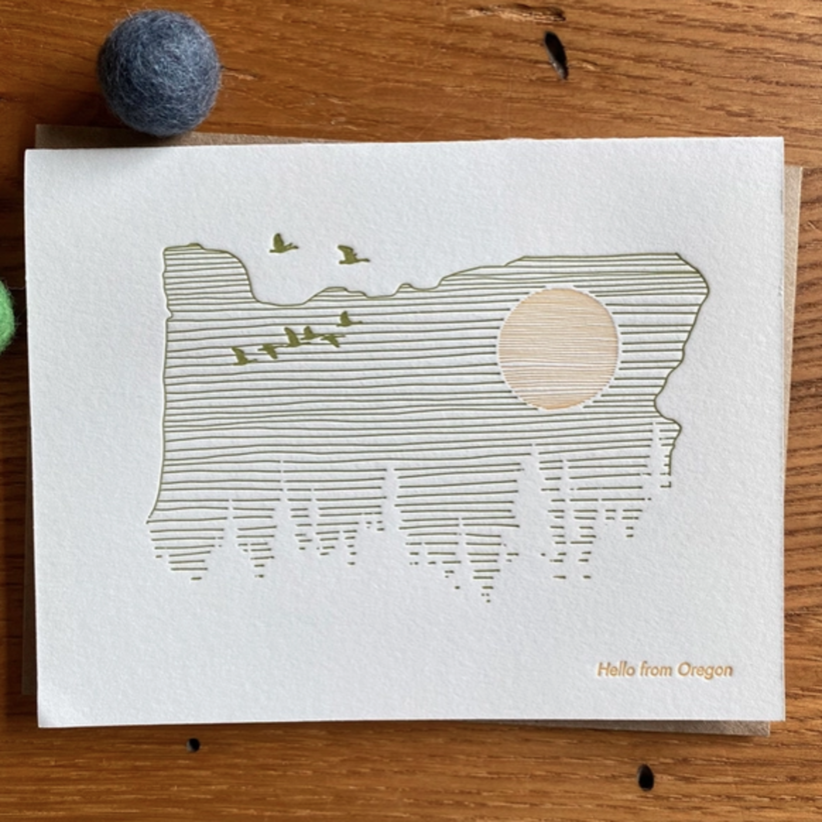 Greeting Cards - Local Hello From Oregon