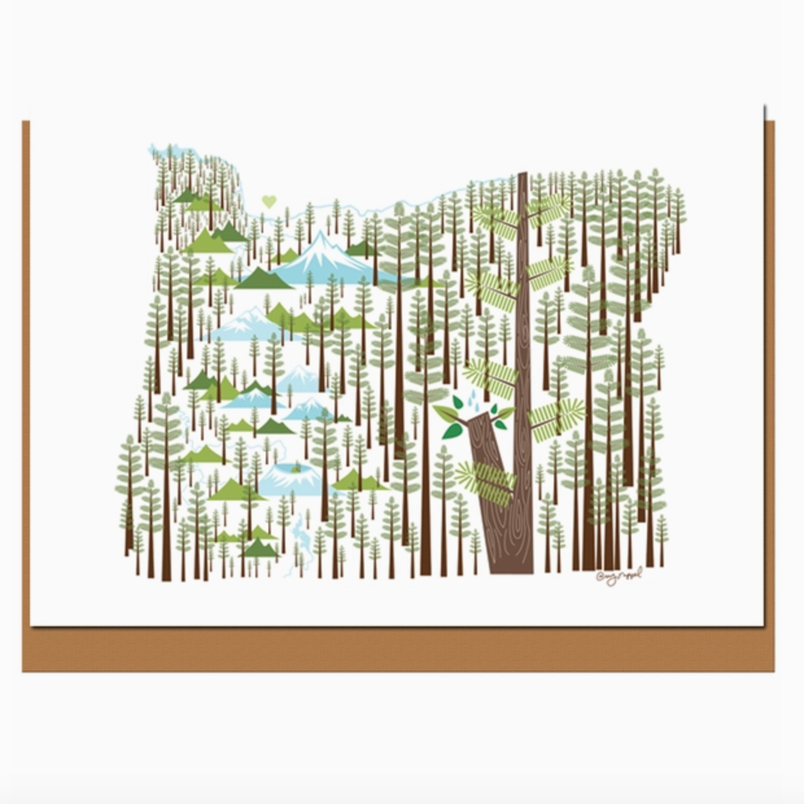 Greeting Cards - Local Oregon Doug Fir Blank Note