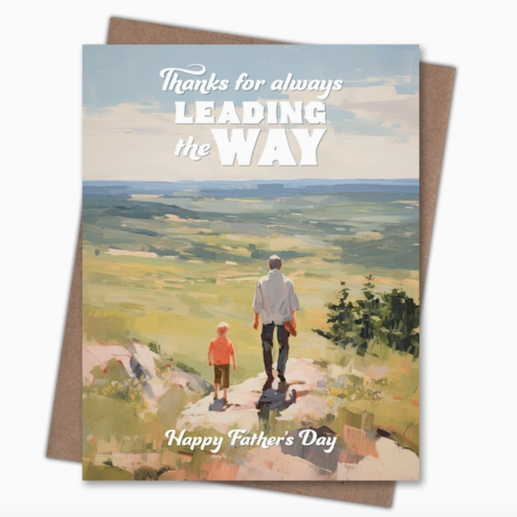 Greeting Cards - Father's Day Leading The Way Dad