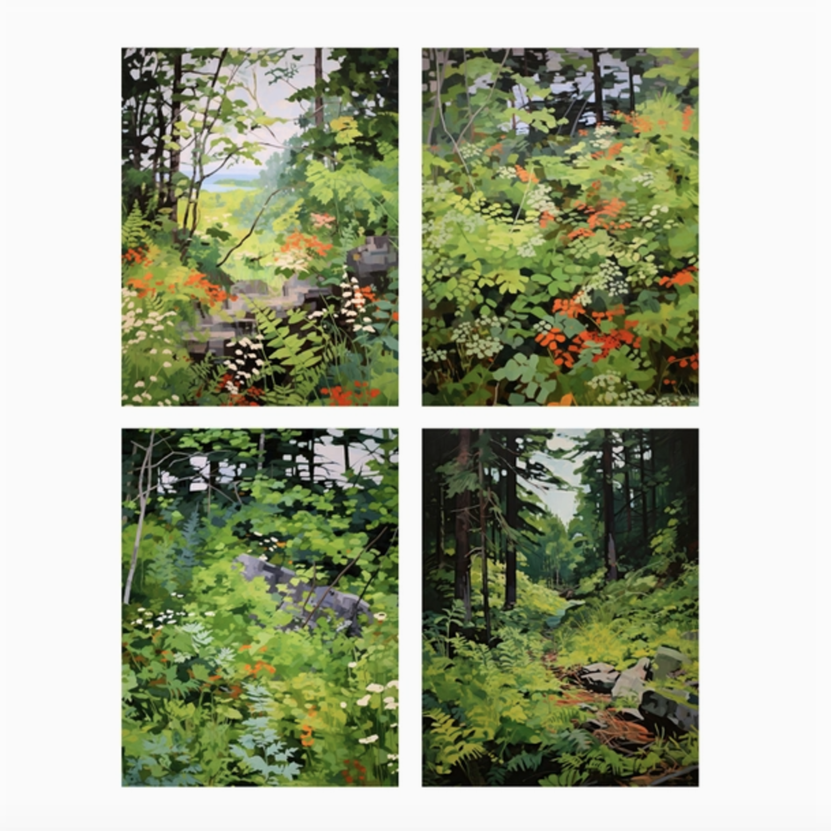 Greeting Cards - Boxed Into The Forest Blank Notes Box of 8