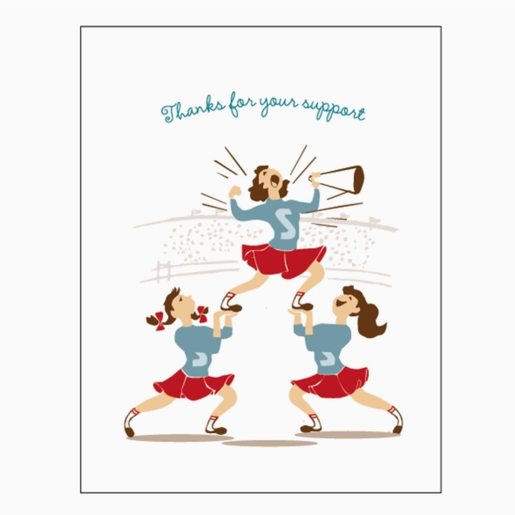 Greeting Cards - Thank You Cheerleaders Thank You