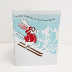 Greeting Cards - Birthday Snow Bunny Birthday