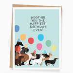 Greeting Cards - Birthday Dogwalk Birthday Party