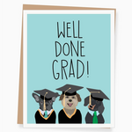 Greeting Cards - Graduation Well Done Dogs Graduation