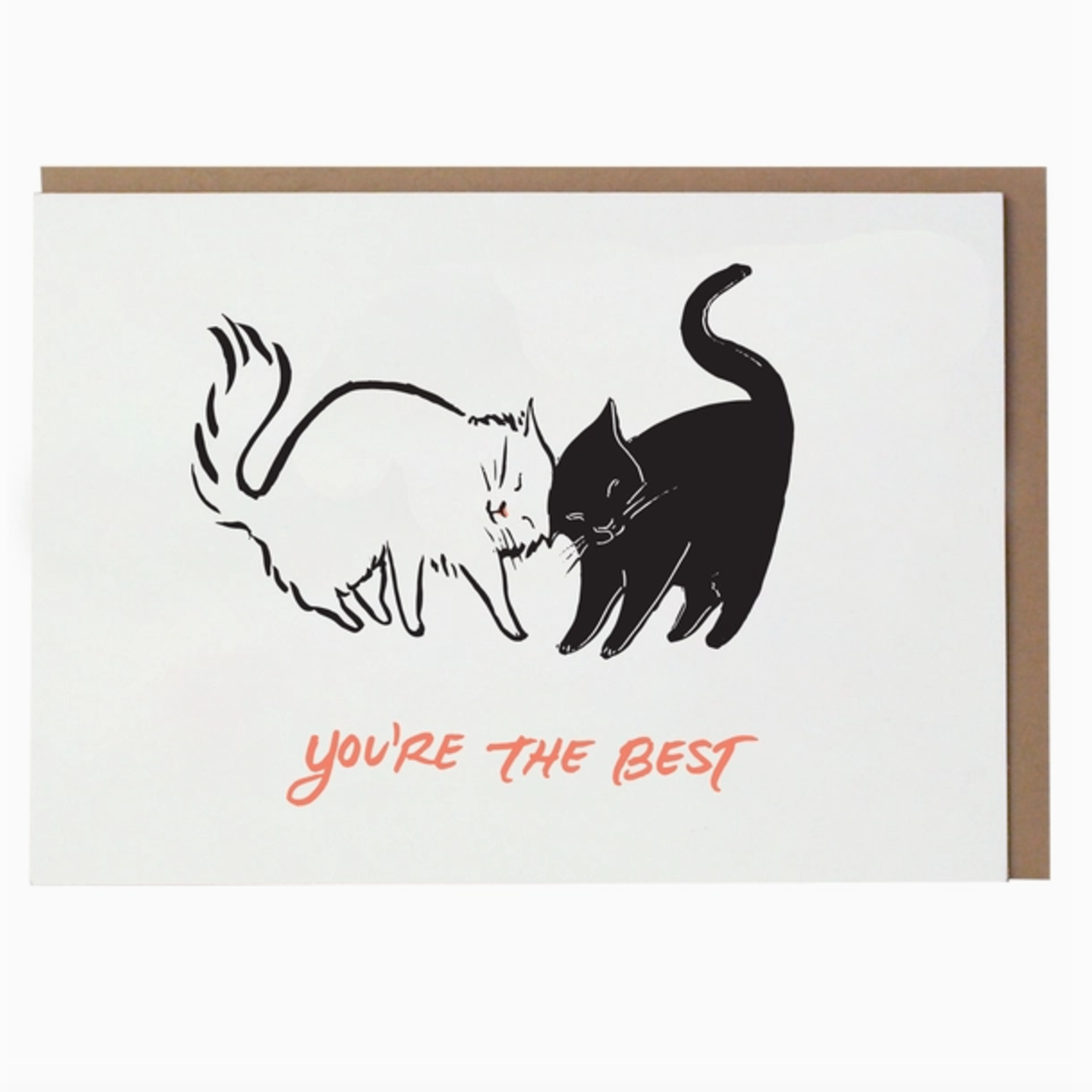 Greeting Cards - Friendship Nuzzling Cats Friendship