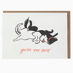 Greeting Cards - Friendship Playful Dogs Friendship