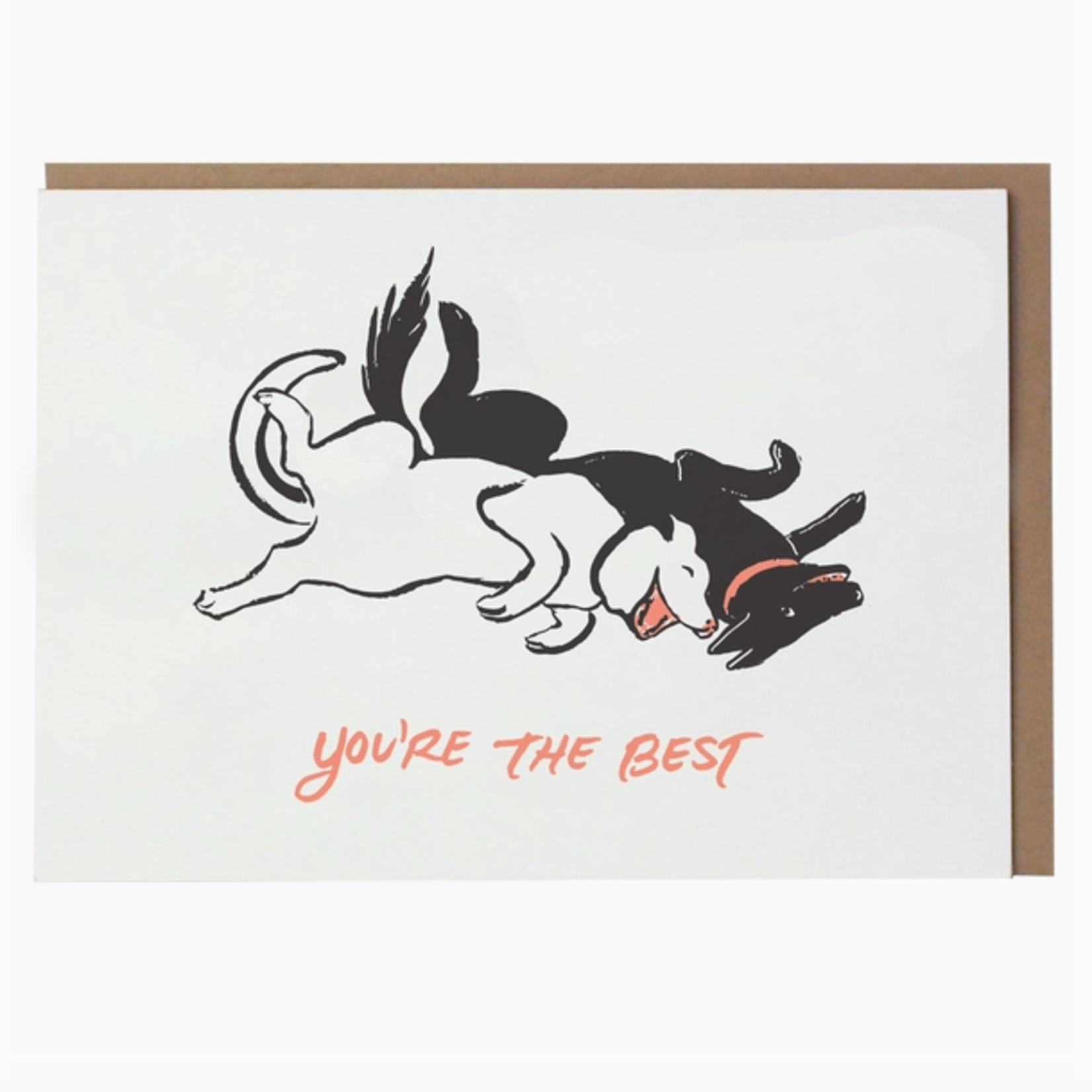 Greeting Cards - Friendship Playful Dogs Friendship