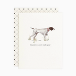 Greeting Cards - Thank You Pointer You're Great