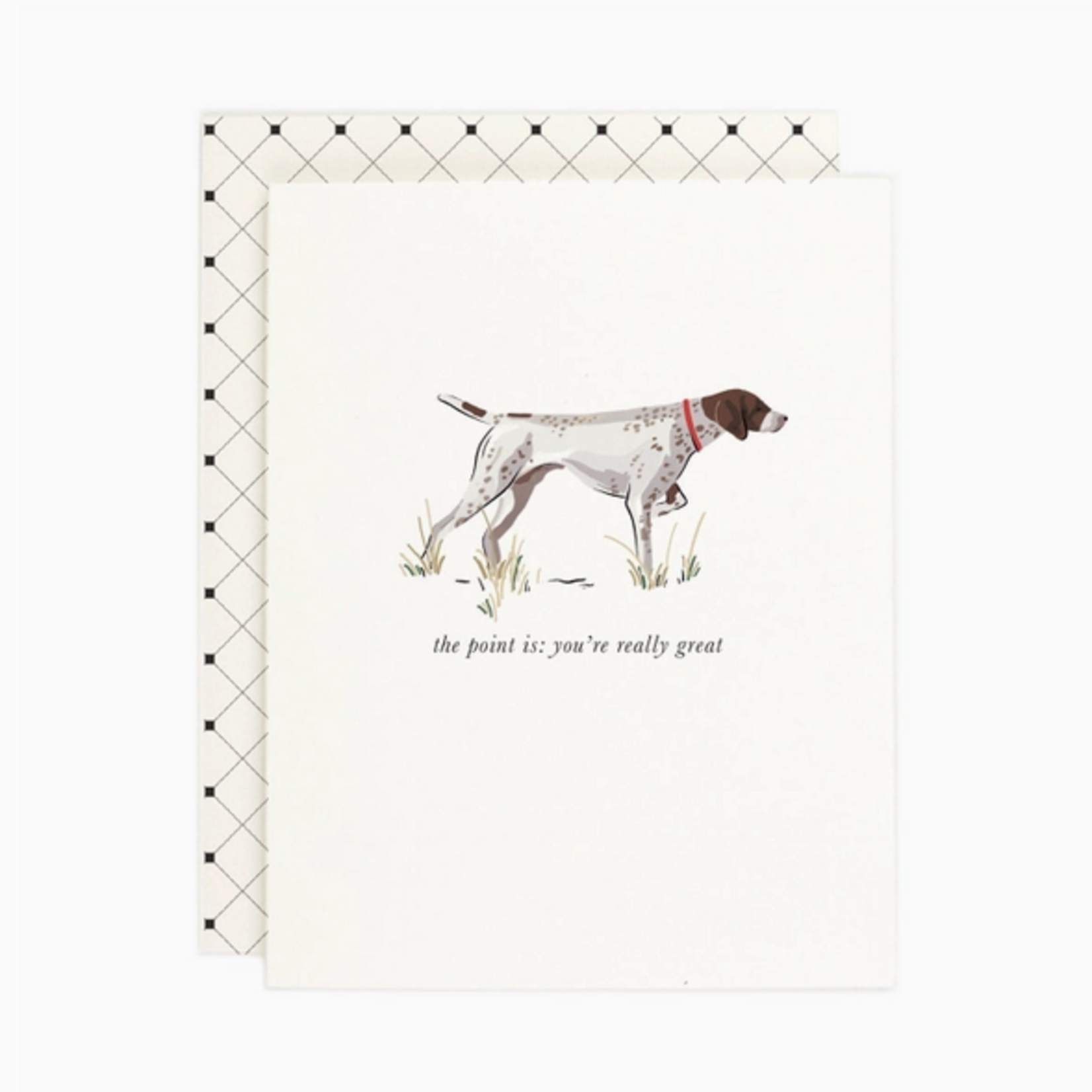 Greeting Cards - Thank You Pointer You're Great