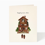 Greeting Cards - Wedding Happily Ever After Cuckoo Clock