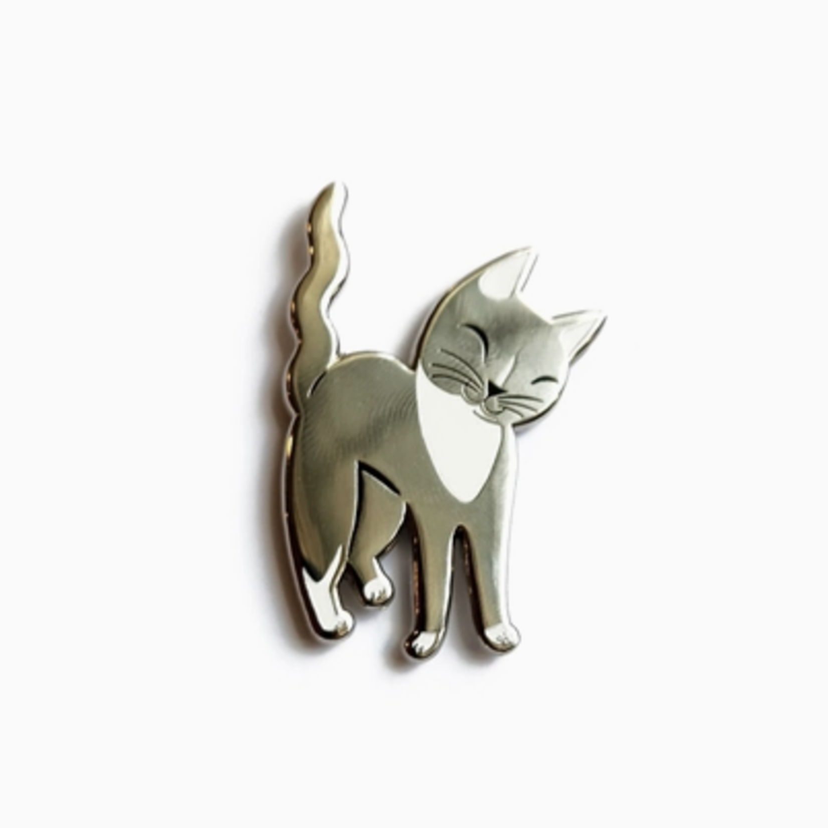Enamel Pins Friendly Tail Kitty Enamel Pin