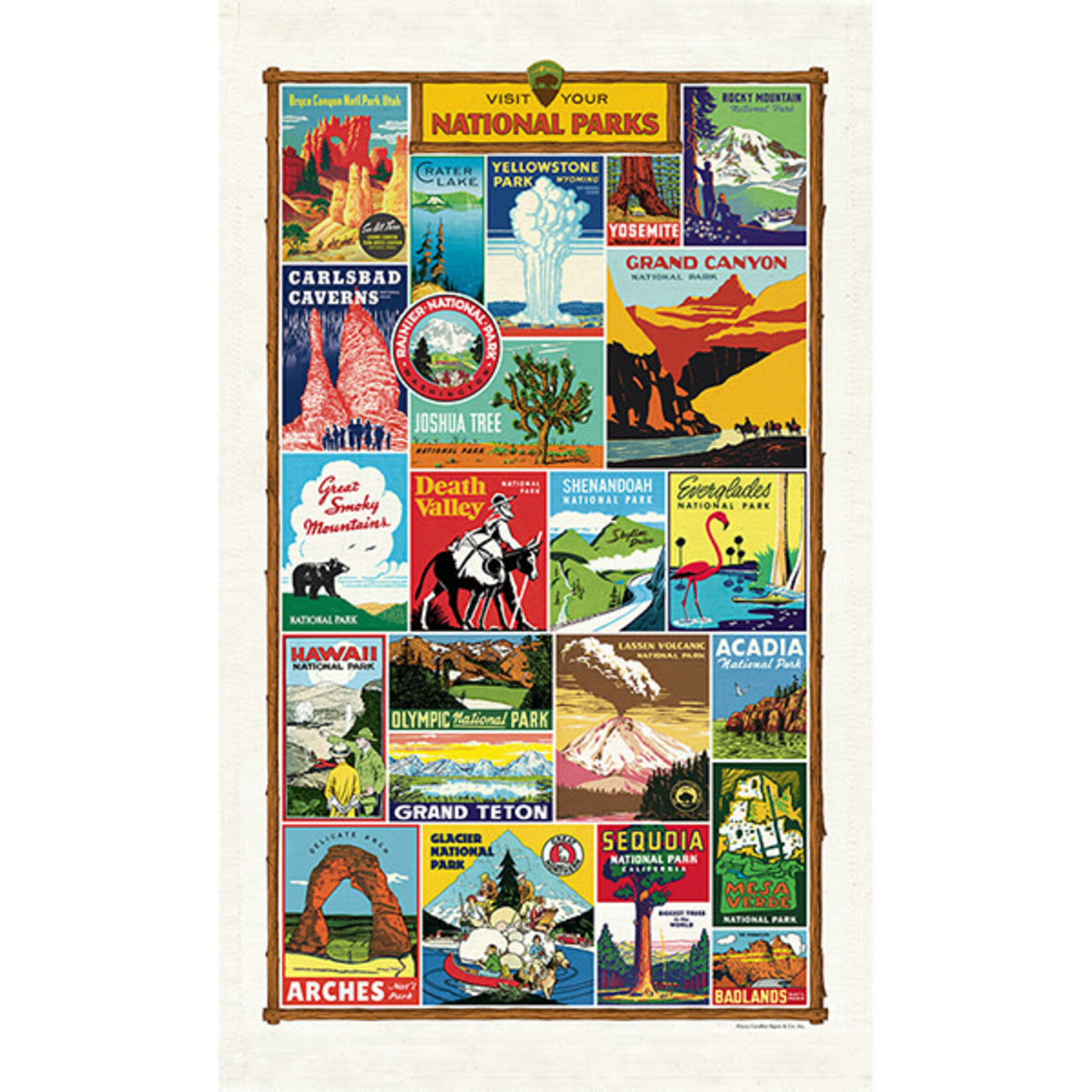 Tea Towels National Parks Tea Towel