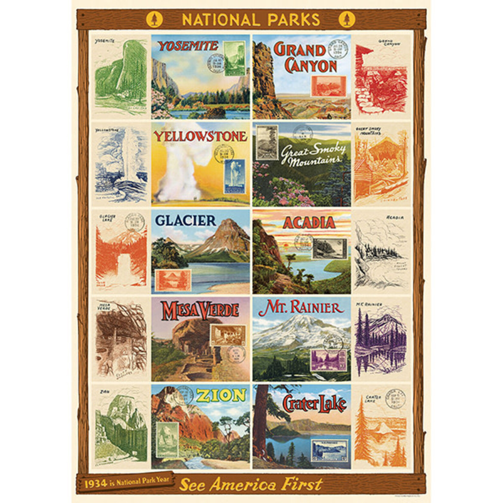 Posters National Parks 2 Wrap